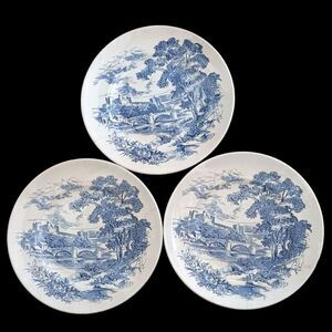3 "Countryside" Enoch Wedgwood  England Dinner Plates